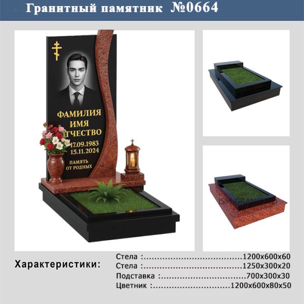 ПАМЯТНИК НА МОГИЛУ №664