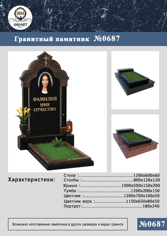 687 ПАМЯТНИК НА МОГИЛУ №687